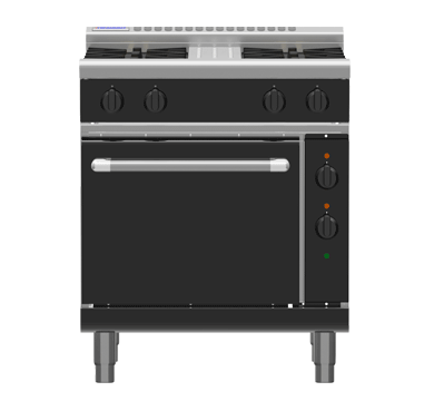 Waldorf Bold 750mm Gas Range Electric Oven