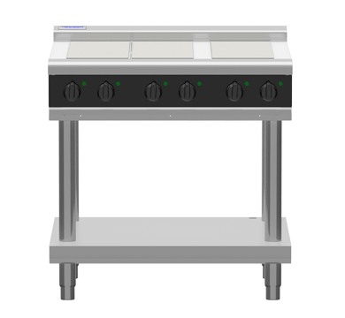 Waldorf Bold 600mm Electric Cooktop Leg Stand - 6 x Elements