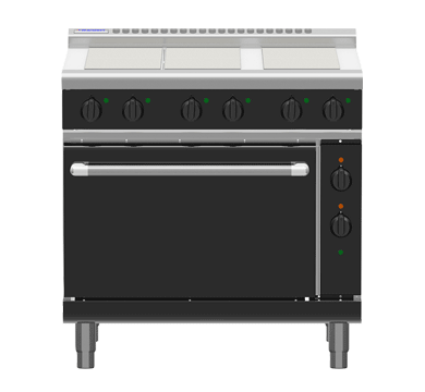 Waldorf Bold 900mm Electric Range Static Oven - 6 x Elements