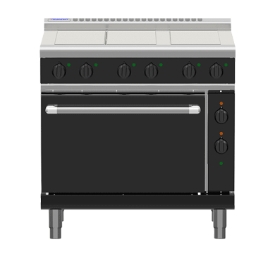 Waldorf Bold 900mm Electric Range Convection Oven - 4 x Elements 300mm Griddle