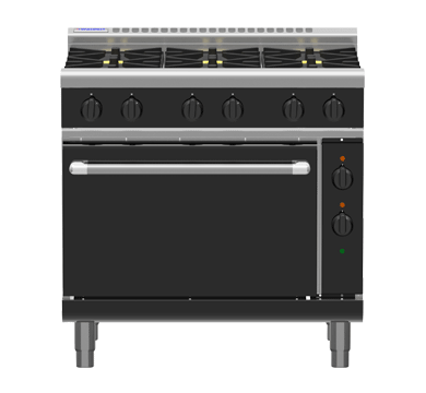 Waldorf Bold 900mm Gas Range Electric Static Oven - 900mm Griddle