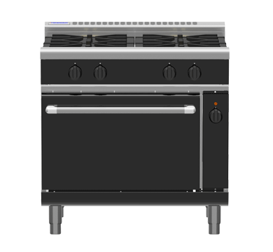 Waldorf Bold 900mm Gas Range Electric Convection Oven - 4 Burner