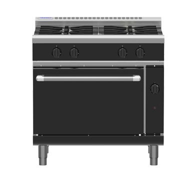 Waldorf Bold 900mm Gas Range Static Oven - 4 Burner