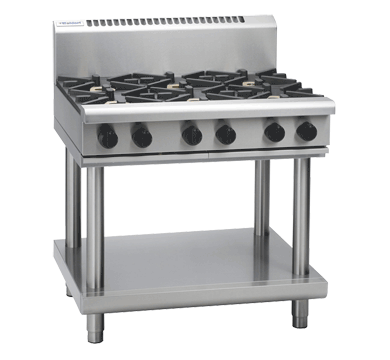 Waldorf 900mm Gas Cooktop Low Back Leg Stand