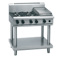 Waldorf 900mm Gas Cooktop Low Back Leg Stand - 4 Burner 300mm Griddle