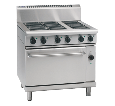 Waldorf 900mm Electric Range Convection Oven Low Back - 2 x Elements 600mm Griddle