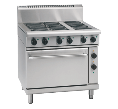 Waldorf 900mm Electric Range Static Oven Low Back - 2 x Elements 600mm Griddle