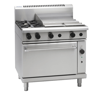 Waldorf 900mm Gas Range Convection Oven Low Back - 2 Burner 600mm Griddle