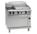 Waldorf 900mm Gas Range Static Oven Low Back - 2 Burner 600mm Griddle