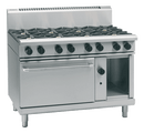 Waldorf 1200mm Gas Range Static Oven Low Back - 4 Burner 600mm Griddle