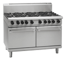 Waldorf 1200mm Gas Range Double Static Oven Low Back  - 4 Burner 600mm Griddle