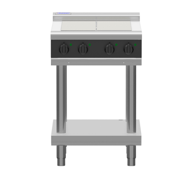 Waldorf Bold 600mm Electric Cooktop Low Back Leg Stand - 4 x Elements