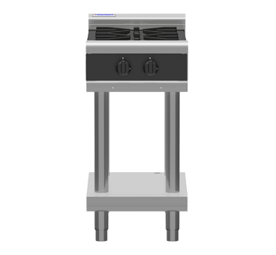 Waldorf Bold 450mm Gas Cooktop Low Back Leg Stand