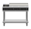 Waldorf Bold 1200mm Gas Cooktop Low Back Leg Stand - 6 Burner 300mm Griddle