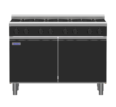 Waldorf Bold 1200mm Gas Cooktop Low Back Cabinet Base - 4 Burner 600mm Griddle