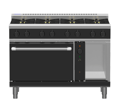 Waldorf Bold 1200mm Gas Range Convection Oven Low Back - 900mm Griddle