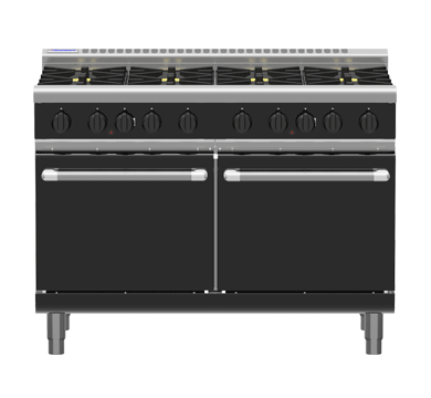 Waldorf Bold 1200mm Gas Range Double Static Oven Low Back  - 4 Burner 600mm Griddle