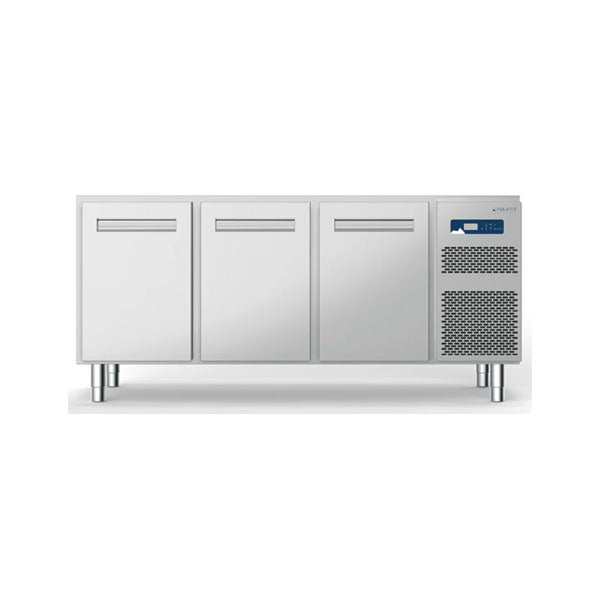 279L Capacity Three Door Refrigerated Table | Self Contained | -15°C to -20°C