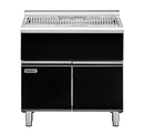 Waldorf 900mm Gas Solid Fuel Low Back Chargrill w/ Cabinet Doors