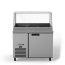 Banksia - 1 Door S/S Prep Counter Refrigerator With Angled Blown Air Well