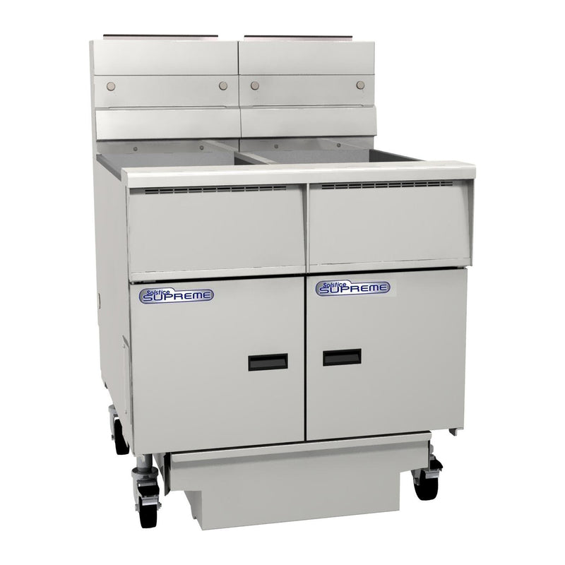 Pitco Solstice double fryer with built in filtration