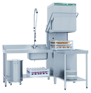 Eswood Smartwash SW900V Pass Through Dishwasher w/ Heat Recovery System and Insulated Hood