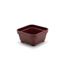 Square Bowl 100mm Burgundy