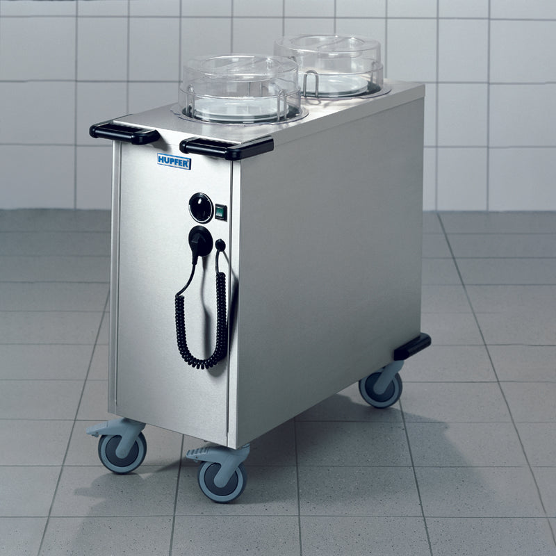 Hupfer Mobile Plate Dispenser. Heated. Twin Tube. Suit 180-330mm Plates