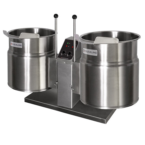 Cleveland Twin Electric Tilting Kettle 2x45L