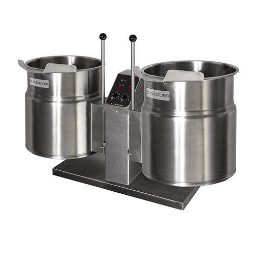 Cleveland Twin Electric Tilting Kettles 2x23L