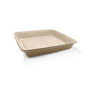 Unbleached Sugarcane Platter 12" with Lid s25