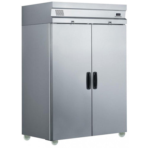 Inomak 2 Door Stainless Steel Upright Freezer