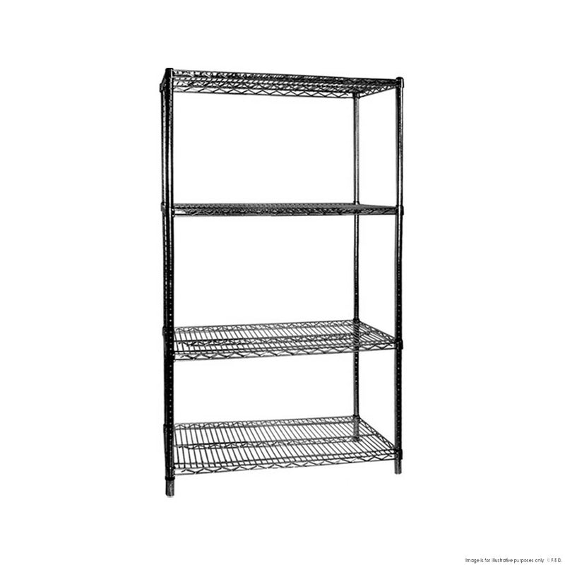 Shelving Set-Black 1525x610mm