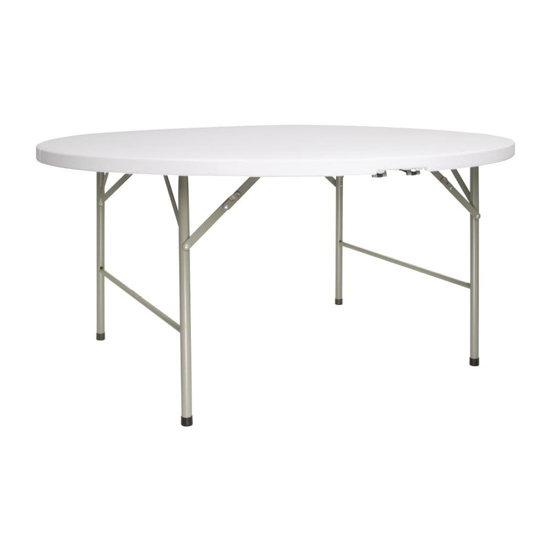 Bolero Centre Folding Round Table - 1.5m 5ft dia