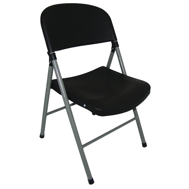 Bolero Black Foldaway Utility Chair (Pack of 2)