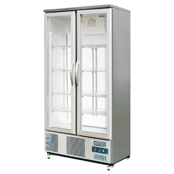 Polar G-Series Double Door Upright Back Bar Fridge Hinged St/St 490Ltr