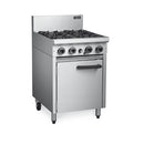 Cobra 4 Burner Gas Range, Static Oven