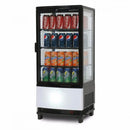 Chiller CT0080G4BC C/top Blk LED 80L Curved GLS