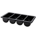 4 Comp Cutlery Box Black