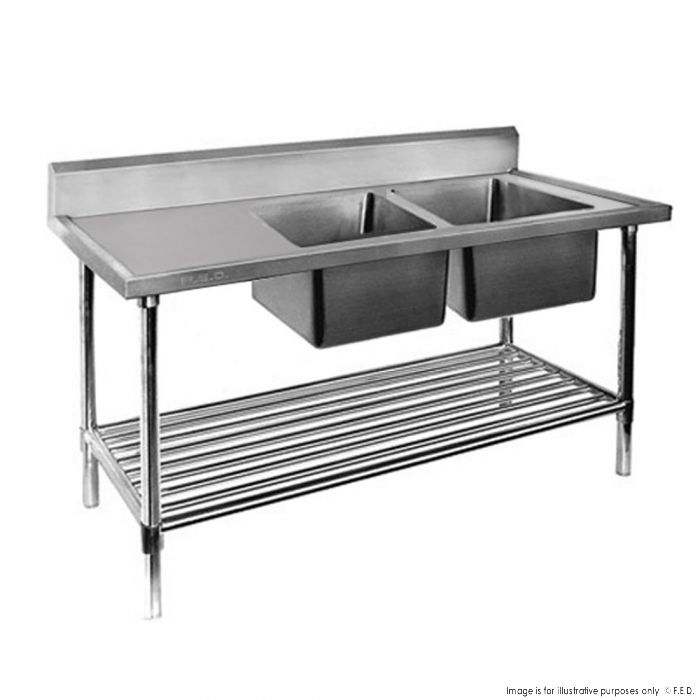 Double Right Handed Sink Bench 1500x700x900mm