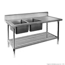 Double Left Handed Sink Bench 1500x600x900mm