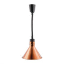 Apuro Retractable Conical Heat Shades - Copper Finish