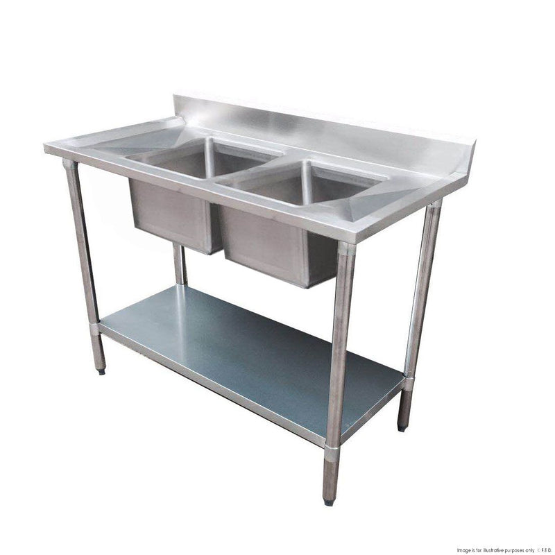 Double Sink Bench Centre 1200x600x900mm