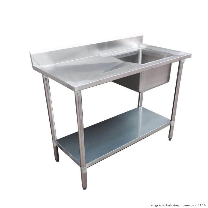 Single Sink Bench Right Handed 1500x600x900mm