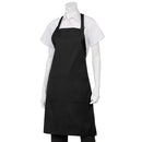 Apron - Black - Adjustable Neck Bib + Pocket