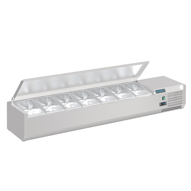 Polar G-Series Refrigerated Countertop Servery Topper 7x GN 1/4 - 1.5m