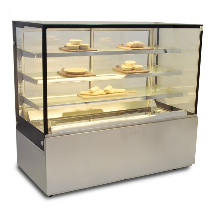 4 tier hot food display 1500mm - FD4T1500H