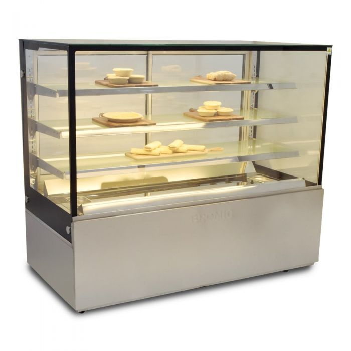 4 tier hot food display 1800mm - FD4T1800H