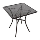 Bolero Black Steel Patterned Bistro Table 700mm Square