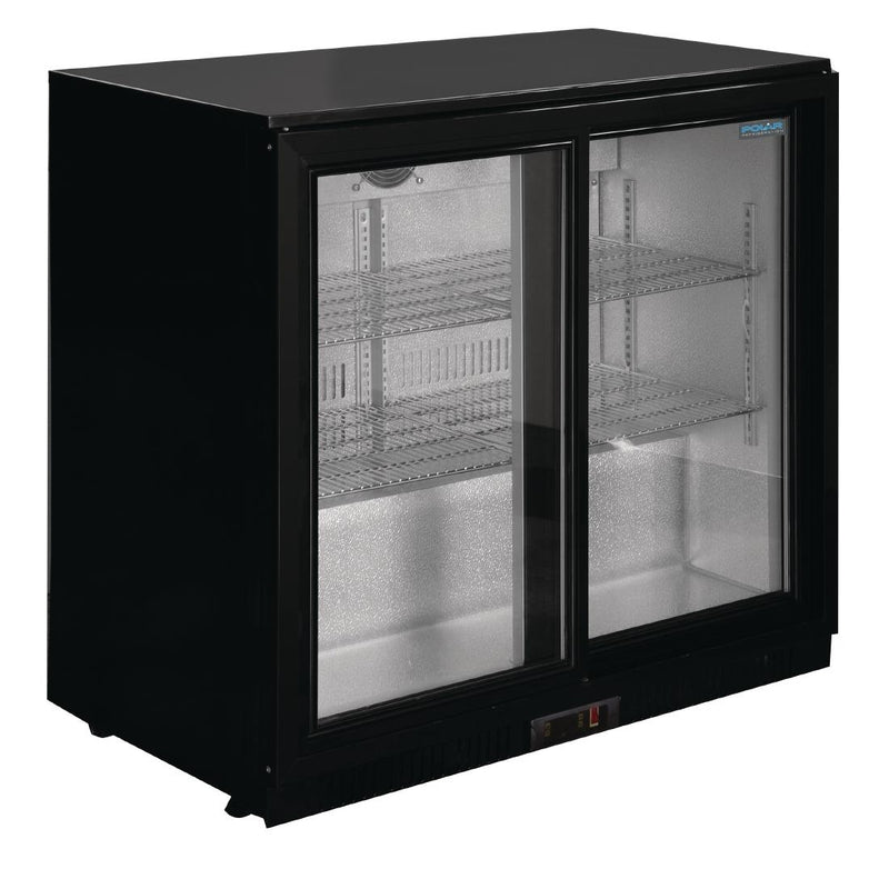 Polar Undercounter Back Bar Cooler @  2 Sliding Doors